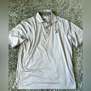 Disney WDW Golf Polo Shirt size small - grey - Swinging Mickey - sports athletic